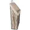 Clayre & Eef 6Y5253 Cestino 23x9x21-37 cm Marrone - Beige