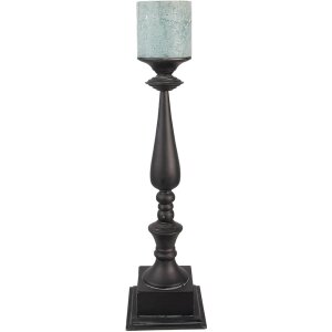 Clayre & Eef 6Y5321 Candeliere 15x15x50 cm Grigio