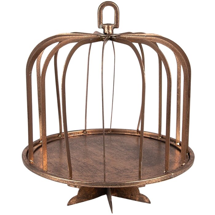 Clayre & Eef 6Y5328 Campana rotonda Ø 26x32 cm color rame
