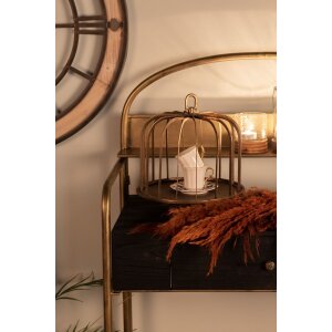 Clayre & Eef 6Y5328 Campana rotonda Ø 26x32 cm color rame