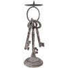 Clayre & Eef 6Y5423 Portacandele 13x11x33 cm Grigio