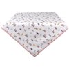 Clayre & Eef BPD15 Tovaglia 150x150 cm Beige - Rosa Quadrato