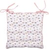Clayre & Eef BPD29 Cuscino per sedia con schiuma 40x40x4 cm Beige - Rosa