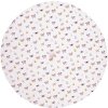 Clayre & Eef BPD48 Asciugamano da cucina Ø 80 cm Beige - Rosa Asciugamano da tè rotondo