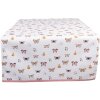 Clayre & Eef BPD64 Runner da tavola 50x140 cm Beige - Rosa