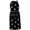 Clayre & Eef BWX41Z Grembiule 70x85 cm Nero - Bianco