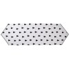 Clayre & Eef BWX65 Runner da tavola 50x160 cm Bianco - Nero