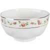 Clayre & Eef CURBO Ciotola Ø 11x6 cm - 300 ml Bianco - Rosa Ciotola rotonda per zuppa