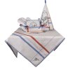 Clayre & Eef DFR01 Tovaglia 100x100 cm Beige Quadrato