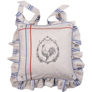 Clayre & Eef DFR25 Copricuscino per sedia Beige 40x40...