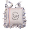 Clayre & Eef DFR25 Copricuscino per sedia Beige 40x40 cm Cotone Stile Country