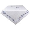 Clayre & Eef SSF05 Tovaglia 150x250 cm Bianco - Blu Rettangolo