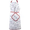 Clayre & Eef SSF45 Portapentole 20x20 cm Bianco - Blu Quadrato