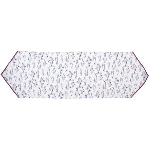 Clayre & Eef SSF65 Runner da tavola 50x160 cm Bianco...