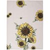 Clayre & Eef SUS42-2 Asciugamano da cucina 50x70 cm Beige - Giallo Asciugamano da tè