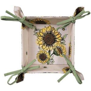 Clayre & Eef SUS47 Cestino per pane 35x35x8 cm Beige...