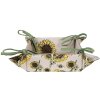Clayre & Eef SUS47 Cestino per pane 35x35x8 cm Beige - Giallo