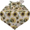 Clayre & Eef SUS65 Runner da tavola 50x160 cm Beige - Giallo