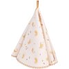 Clayre & Eef YFB48 Asciugamano da cucina Ø 80 cm Beige Rotondo