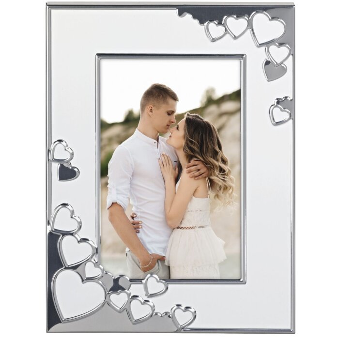Portafoto Hama Alumininum Valentine 13x18 cm bianco