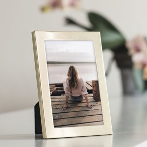 Portafoto in alluminio Hama Riva 13x18 cm oro