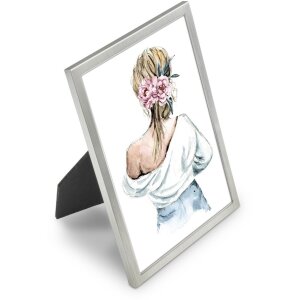 Hama Portafoto in alluminio Lilly 15x20 cm argento