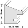 Telaio di legno Hama Rise 20x30 cm bianco