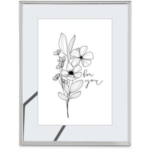 Hama Portafoto in metallo Fiori 10x15 cm argento lucido