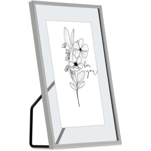 Hama Portafoto in metallo Fiori 10x15 cm argento lucido