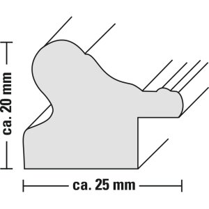 Cornice di plastica Hama Vienna 10x15 cm argento