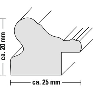 Cornice di plastica Hama Vienna 13x18 cm argento
