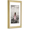 Altalena con telaio in plastica Hama 50x70 cm naturale
