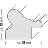 Cornice in plastica Hama Vienna da 10x15 cm a 30x40 cm argento