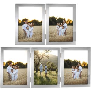 Hama Telaio doppio in alluminio Calais argento 10x15 cm e...