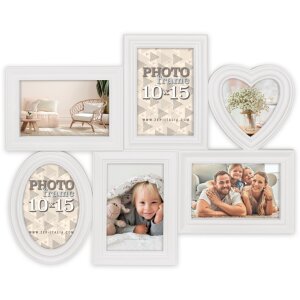 ZEP Gallery Frame Barcellona bianco 6 foto 10x15 cm e...