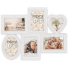 ZEP Gallery Frame Barcellona bianco 6 foto 10x15 cm e 10x10 cm (45,5x37 cm)