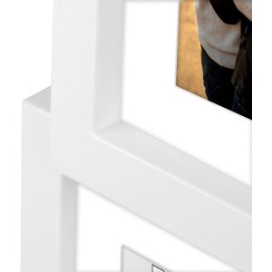 ZEP Gallery Frame Oviedo bianco 6 foto 10x15 cm o 15x20 cm (62x43 cm)