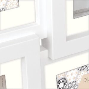 ZEP Gallery Frame Oviedo bianco 6 foto 10x15 cm o 15x20 cm (62x43 cm)