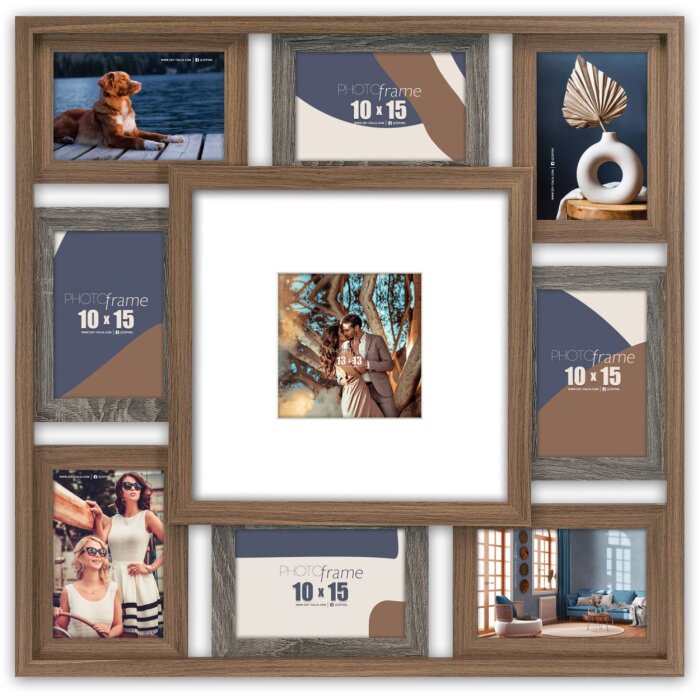 Cornice ZEP Photo Gallery Solden 9 foto 10x15 cm e 13x13 cm (56x56 cm)