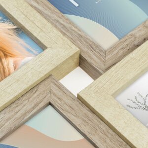 ZEP Gallery Frame Oberg marrone 4 foto 10x15 cm (32x32 cm)