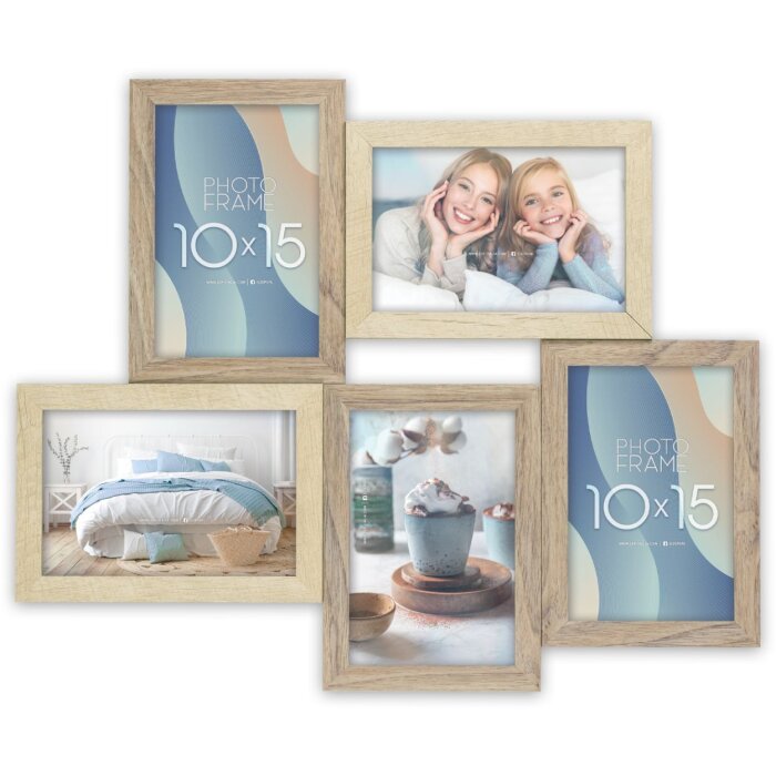 ZEP Gallery Frame Oberg marrone 5 foto 10x15 cm (42x35 cm)