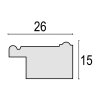 Cornice ZEP grigio Spoleto 30x40 cm
