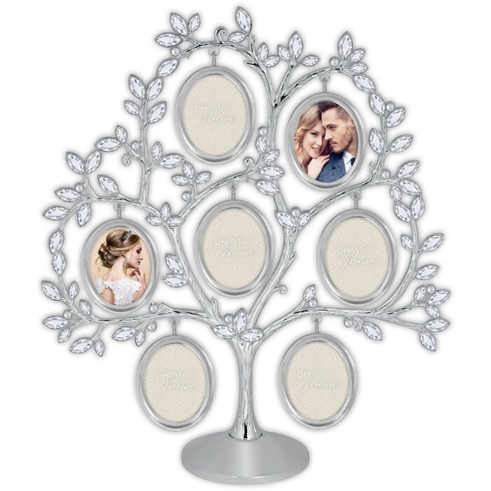 ZEP Albero portafoto in metallo Trade silver 7 foto 6x5 cm (24x29 cm)