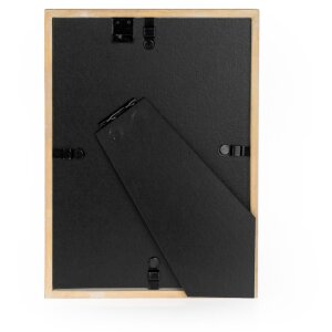 Portafoto in legno ZEP Lisse 13x18 cm marrone con struttura scanalata