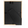 Portafoto in legno ZEP Lisse 13x18 cm marrone con struttura scanalata