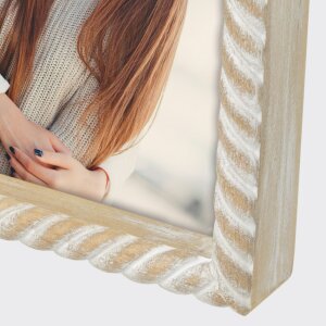 ZEP Portafoto in legno Lisse 15x20 cm motivo scanalatura marrone