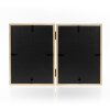 ZEP cornice doppia in legno Lisse 2 foto 13x18 cm formato verticale struttura scanalata