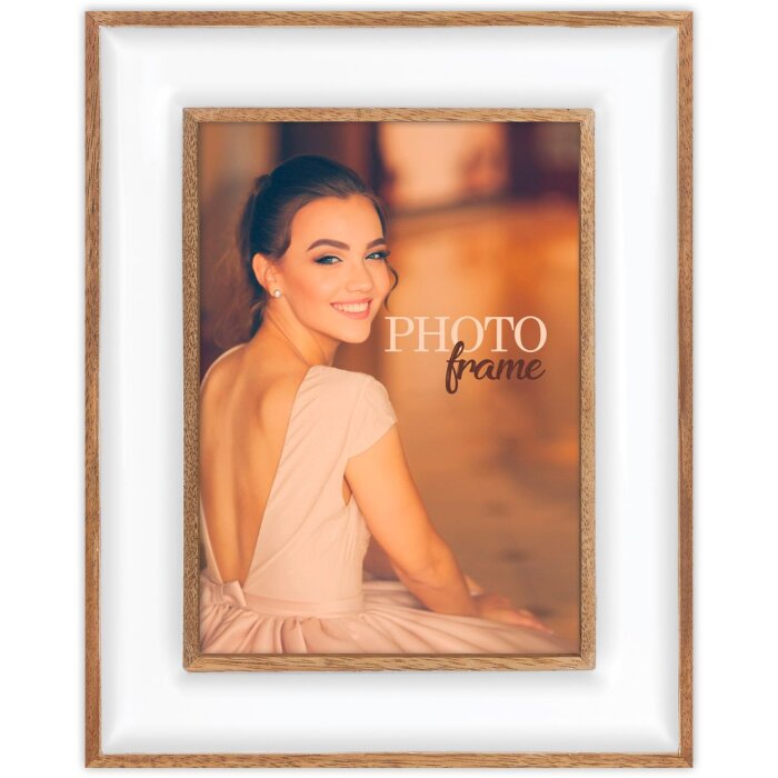 ZEP Portafoto in legno Vienna 13x18 cm bianco