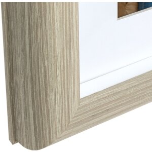 ZEP Cornice di legno Haifa marrone 4 foto 10x15 cm (53x35 cm) Cornice di famiglia
