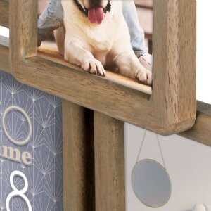 ZEP Cornice in legno Digione marrone 9 foto (56x49 cm)
